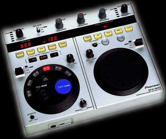 Pioneer EFX 500 DJ effector w/ delay, echo, flanger, jet, zip, wah and depth rotary